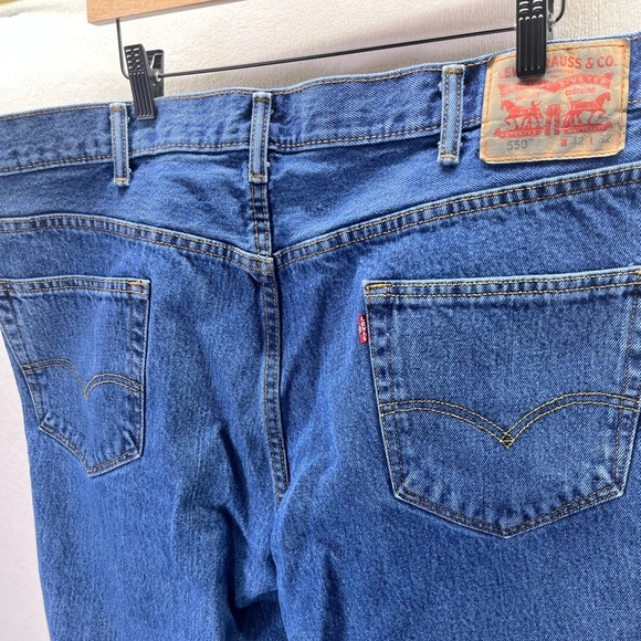 Men’s Levi’s 550 Relaxed Fit Jeans Mens 42/32 Blue Denim Cotton Pants Work 1973 - Picture 7 of 8